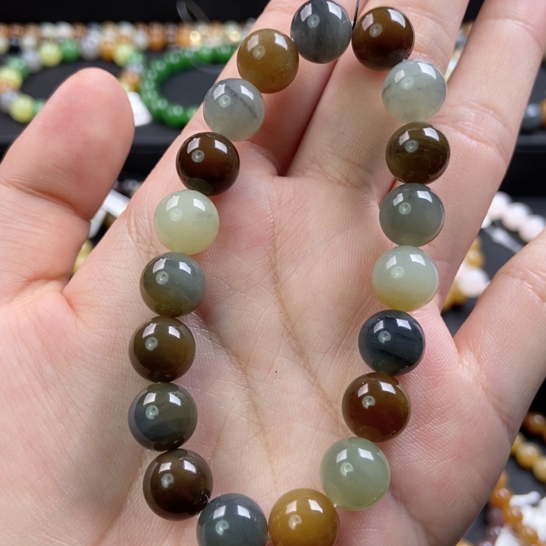 和田玉未镶嵌手链