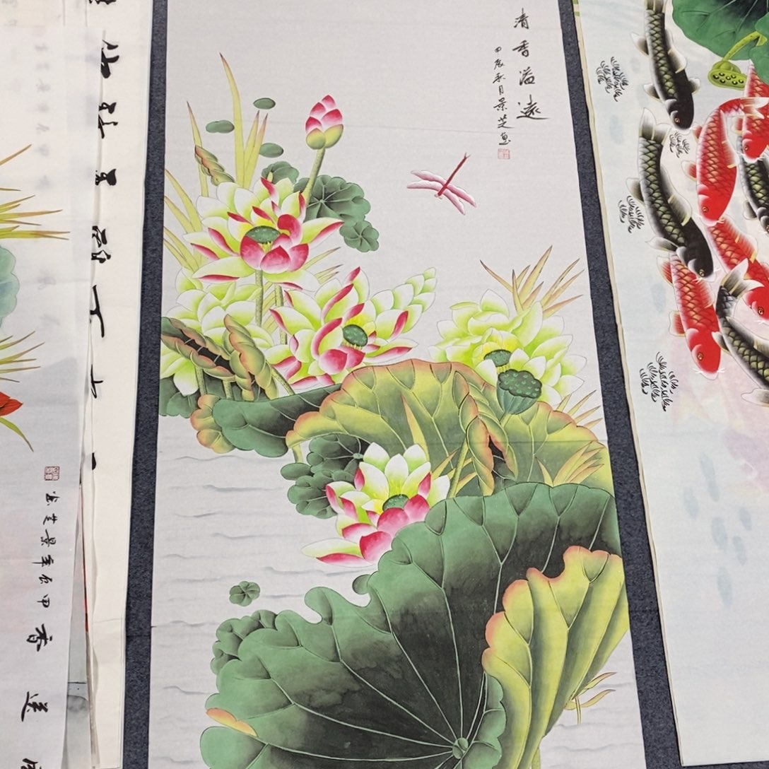 国画尺寸140✖️70四尺工笔纯手绘