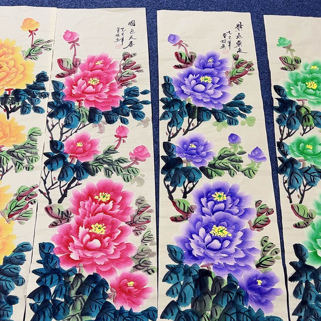 国画事事顺心如意万事如意万事