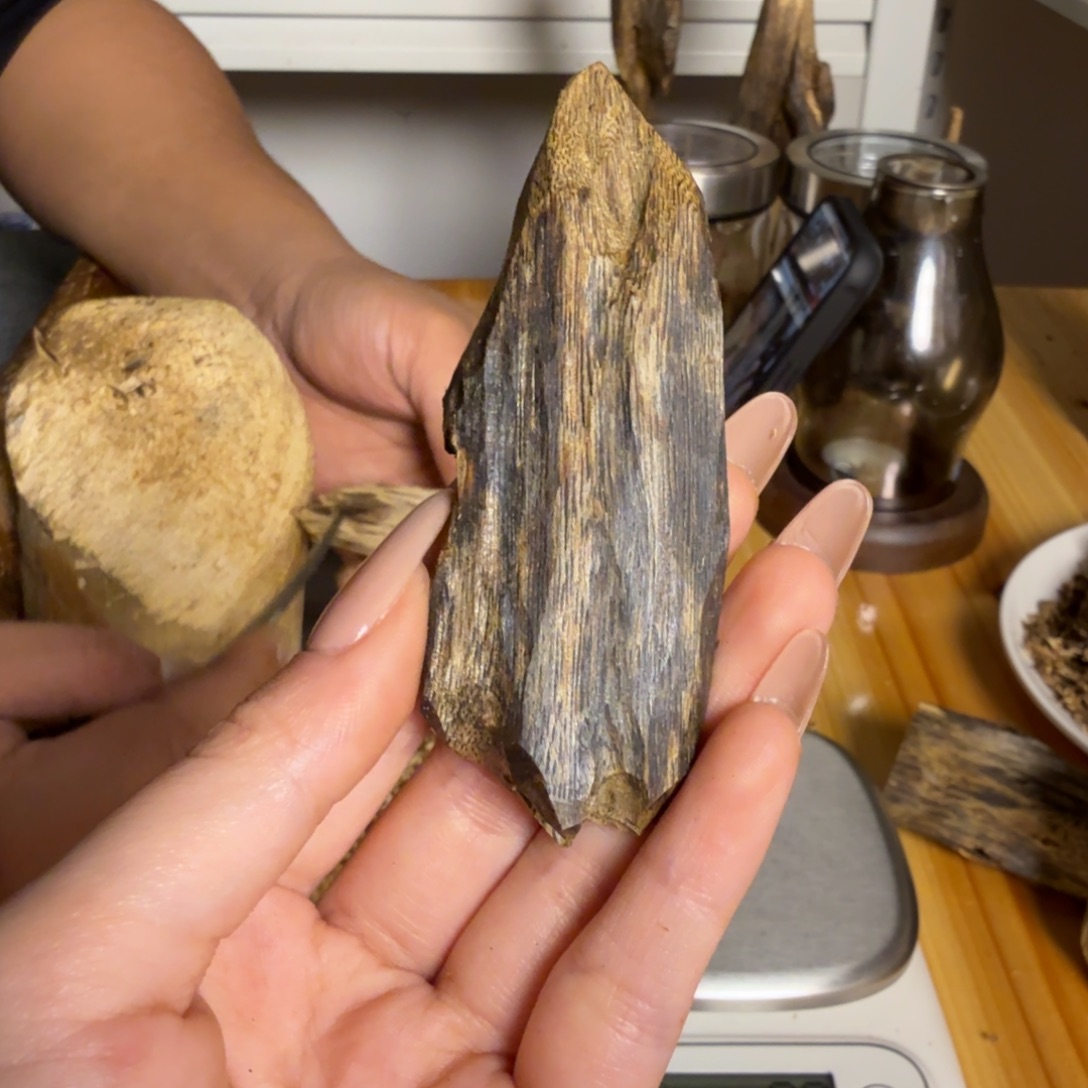 沉香绿奇虫漏香15克