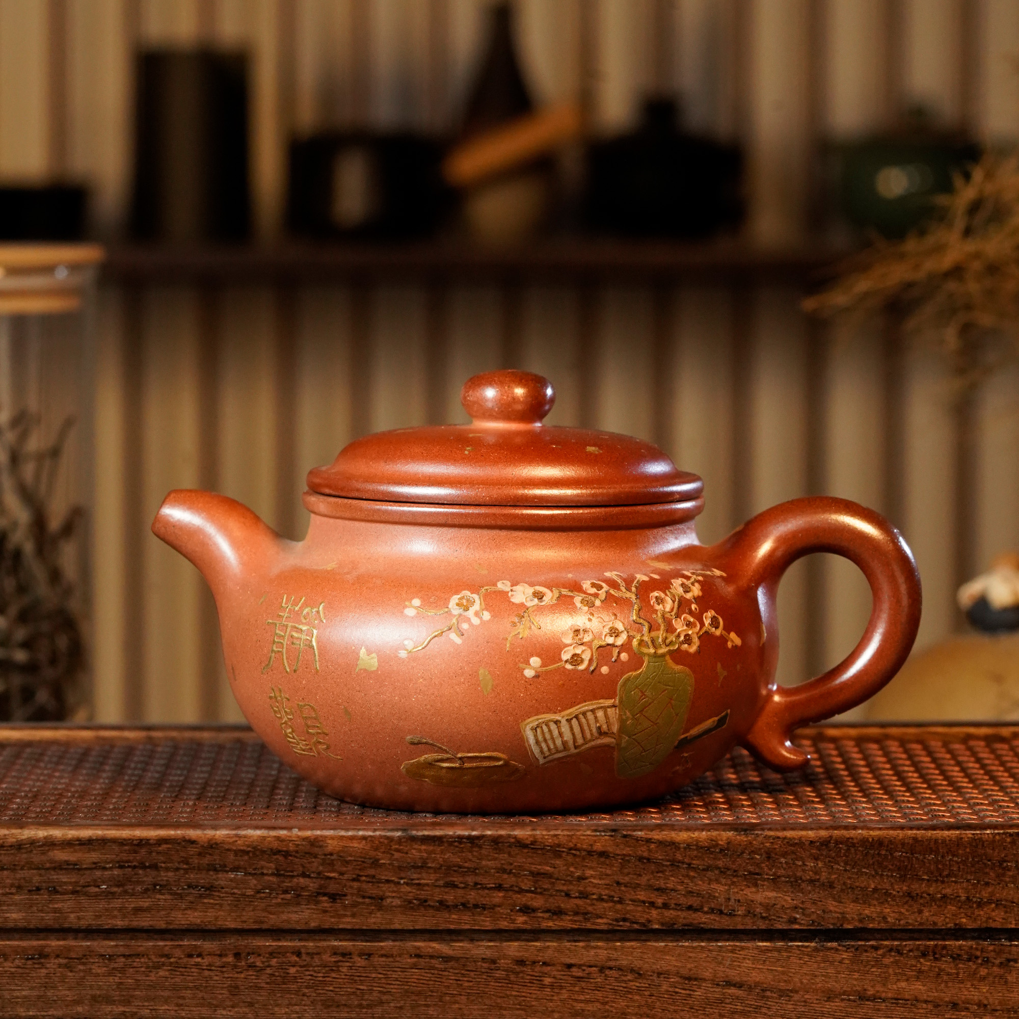 LM-009  李铭  宜兴手工紫砂   仿古（静观）