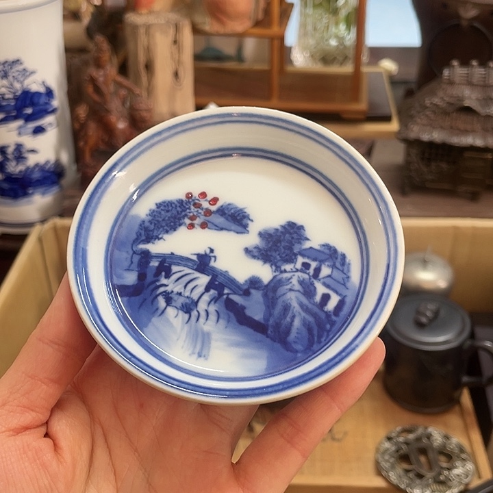 瓷中古工艺品摆件