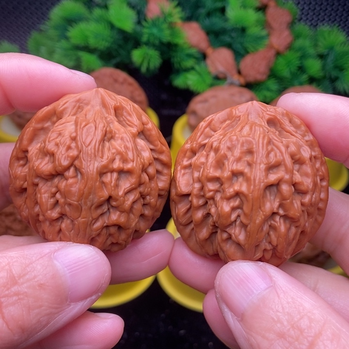 吊坠文玩核桃幻**树红锦鲤43精修