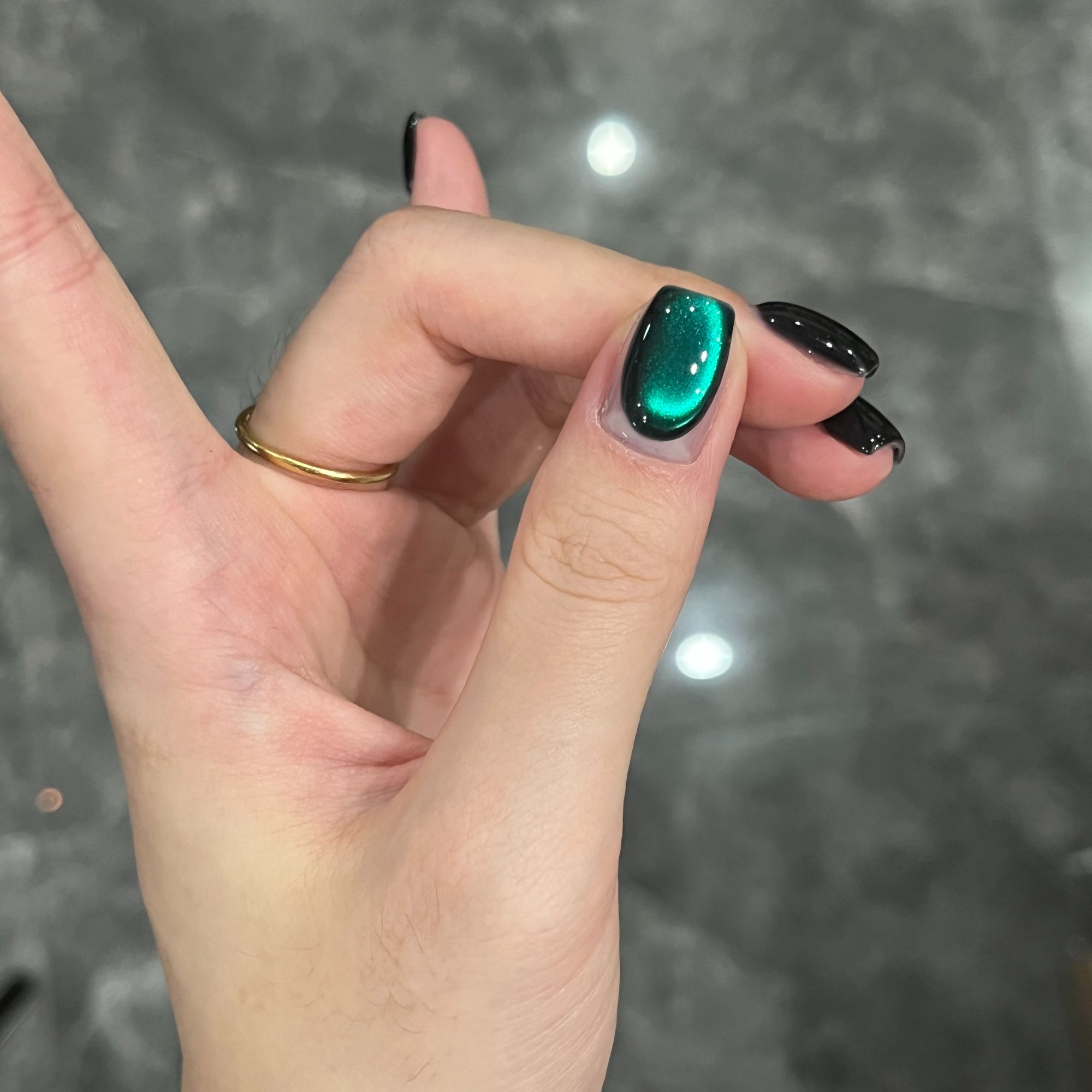 【娜姐专属】新品秋冬显白色北极光玻璃珠猫眼胶