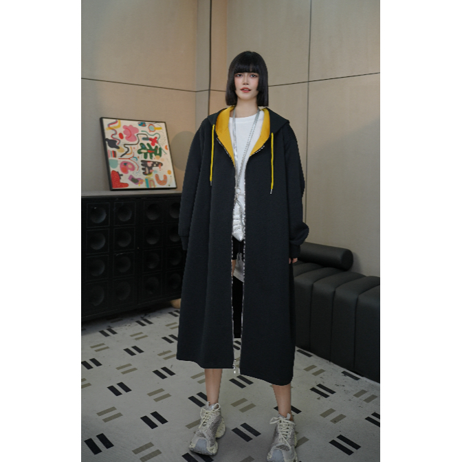 3404-200斤可穿秋冬洋气大版加绒卫衣外套(衣长110 -125/胸围150）