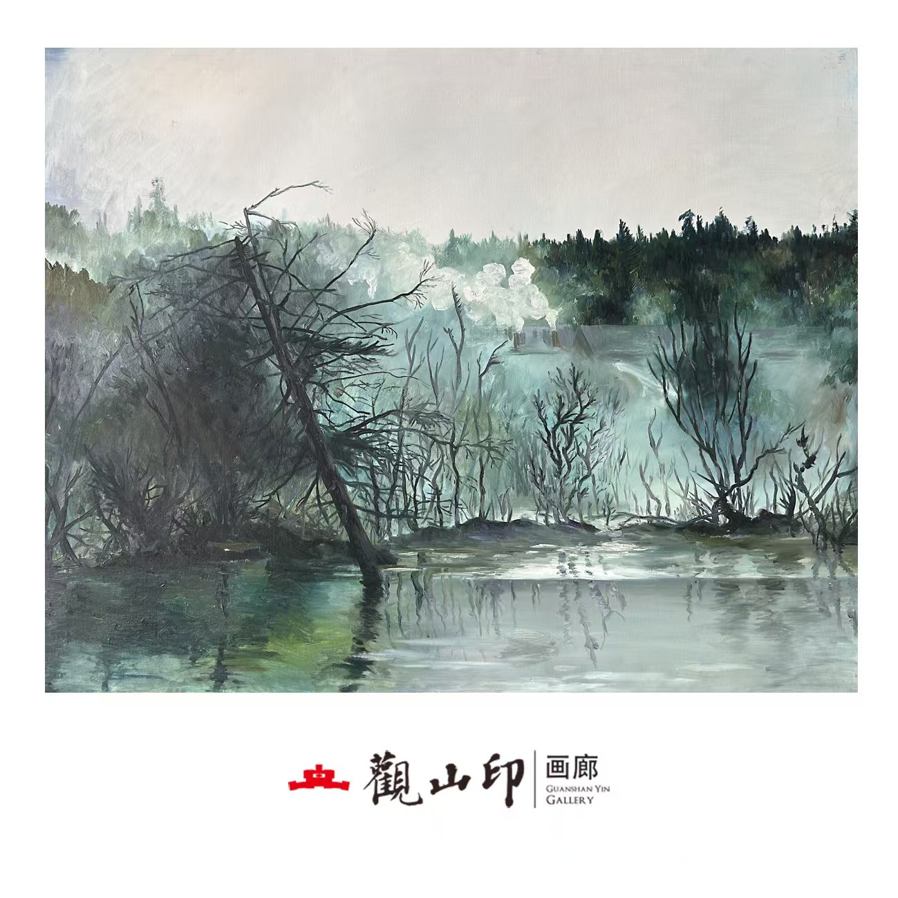 WZH原创手绘风景油画80x100cm山水作品1114