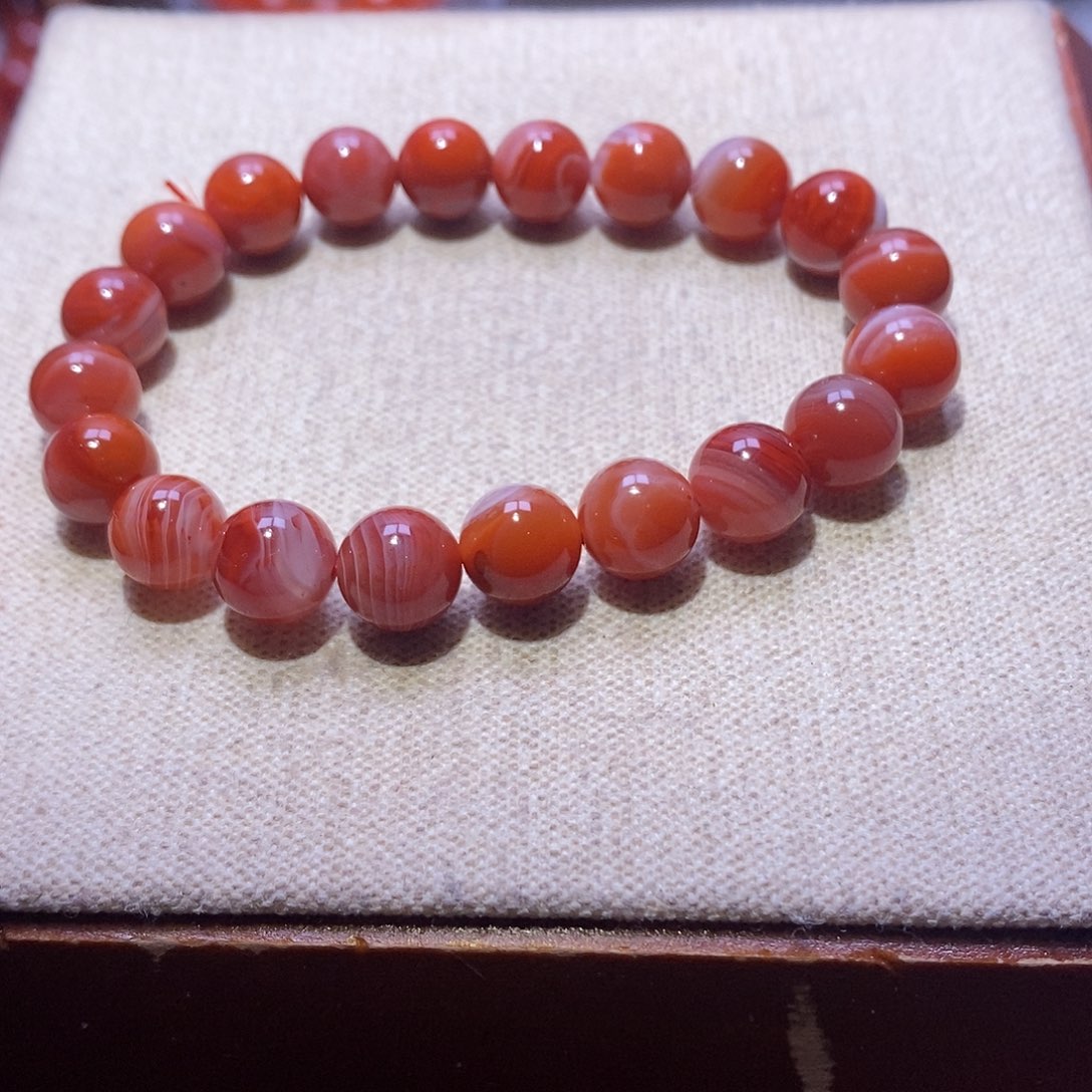 南红玛瑙未镶嵌手串卡9