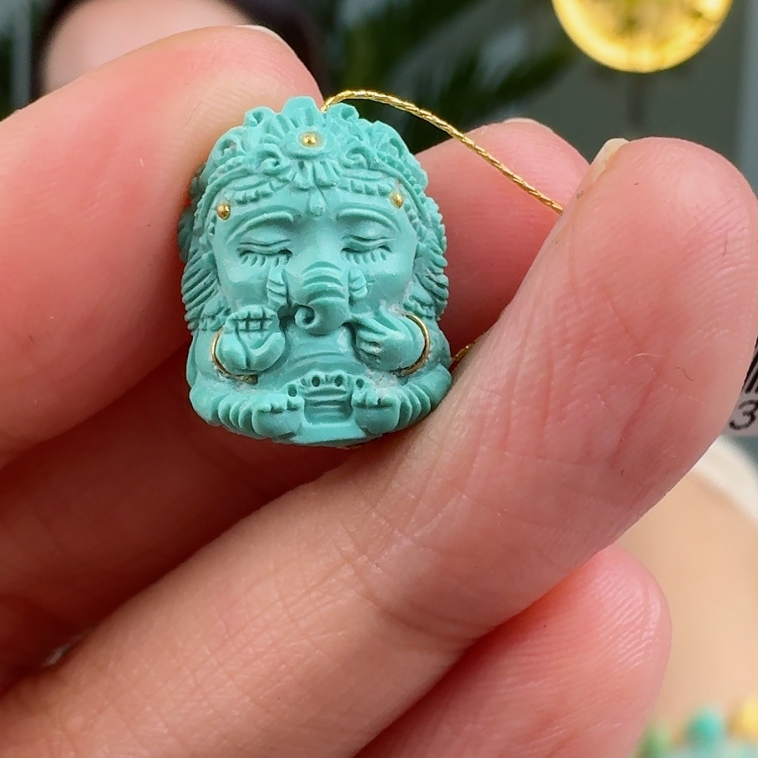 绿松石珠宝奇石未镶嵌