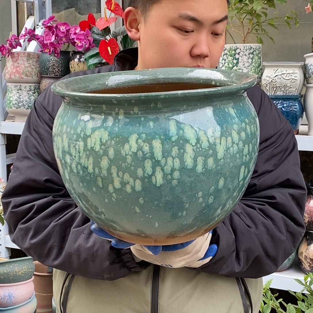 紫砂花盆口30高25福利