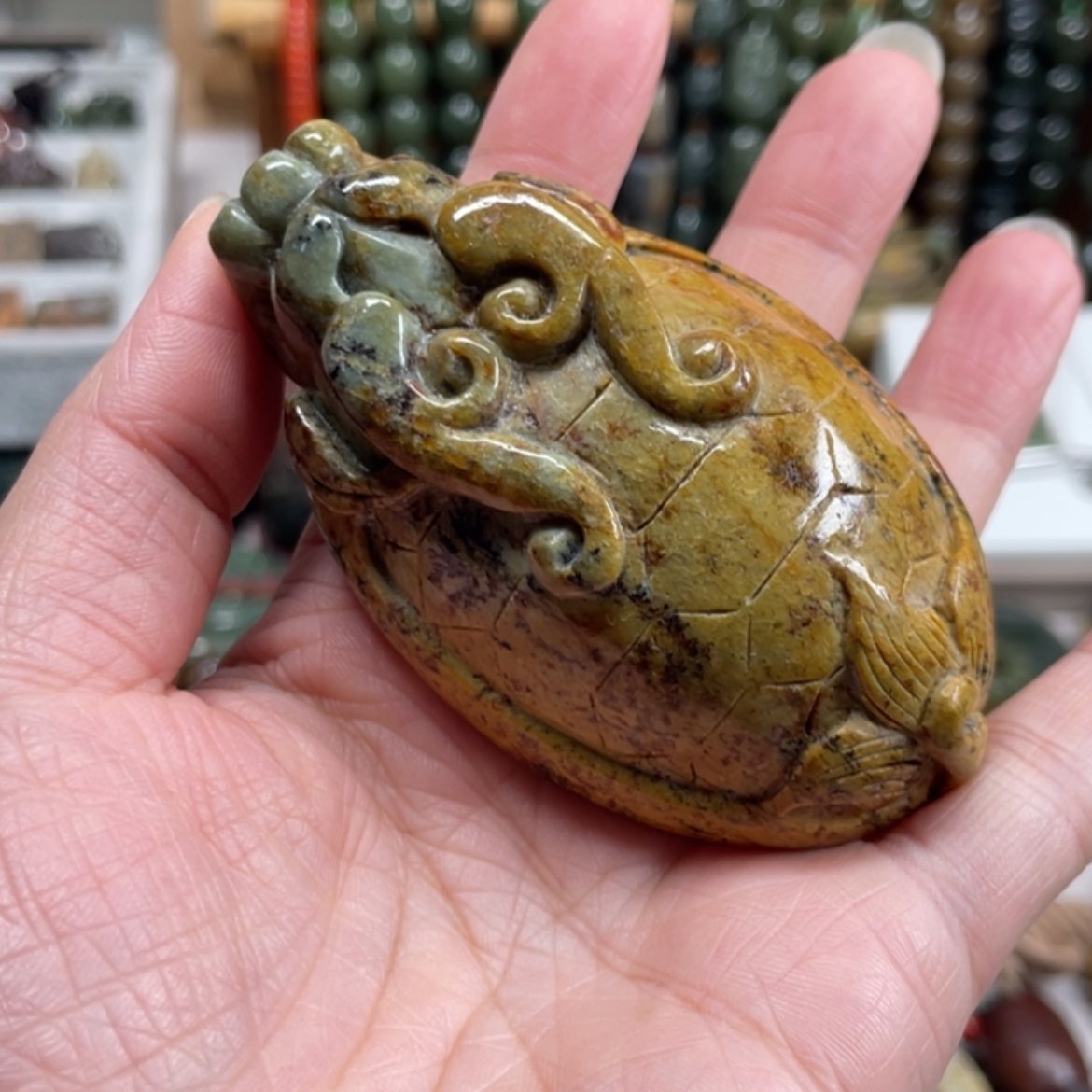 【闪购商品】岫岩河磨玉（透闪石质玉）手把件未镶嵌