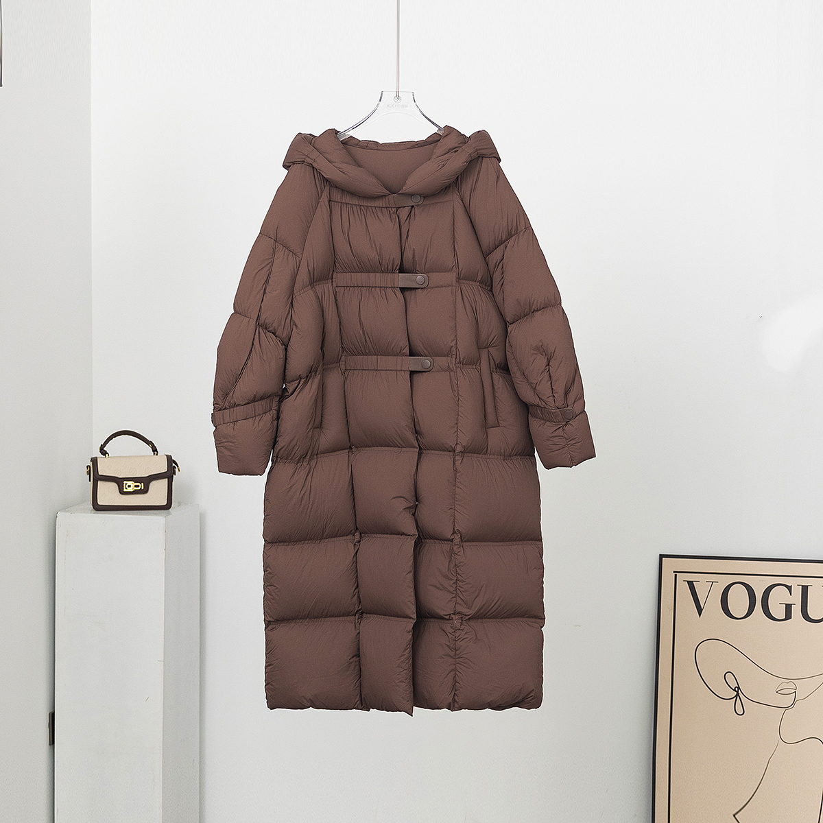 无印心匠k1310 秋冬新款宽松极简风95鹅绒羽绒服 Y532