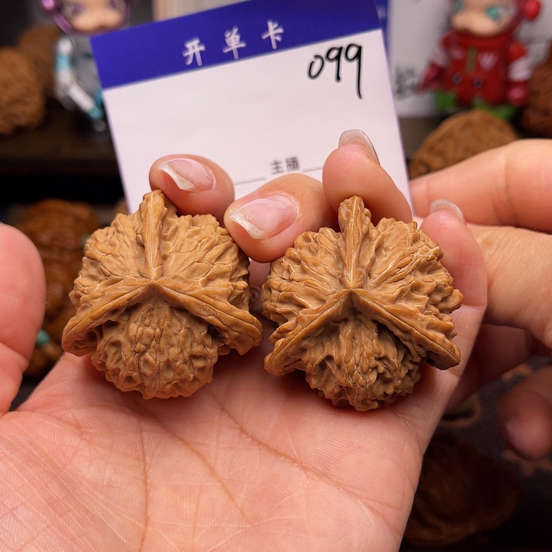 桃核吊坠盘山三棱38