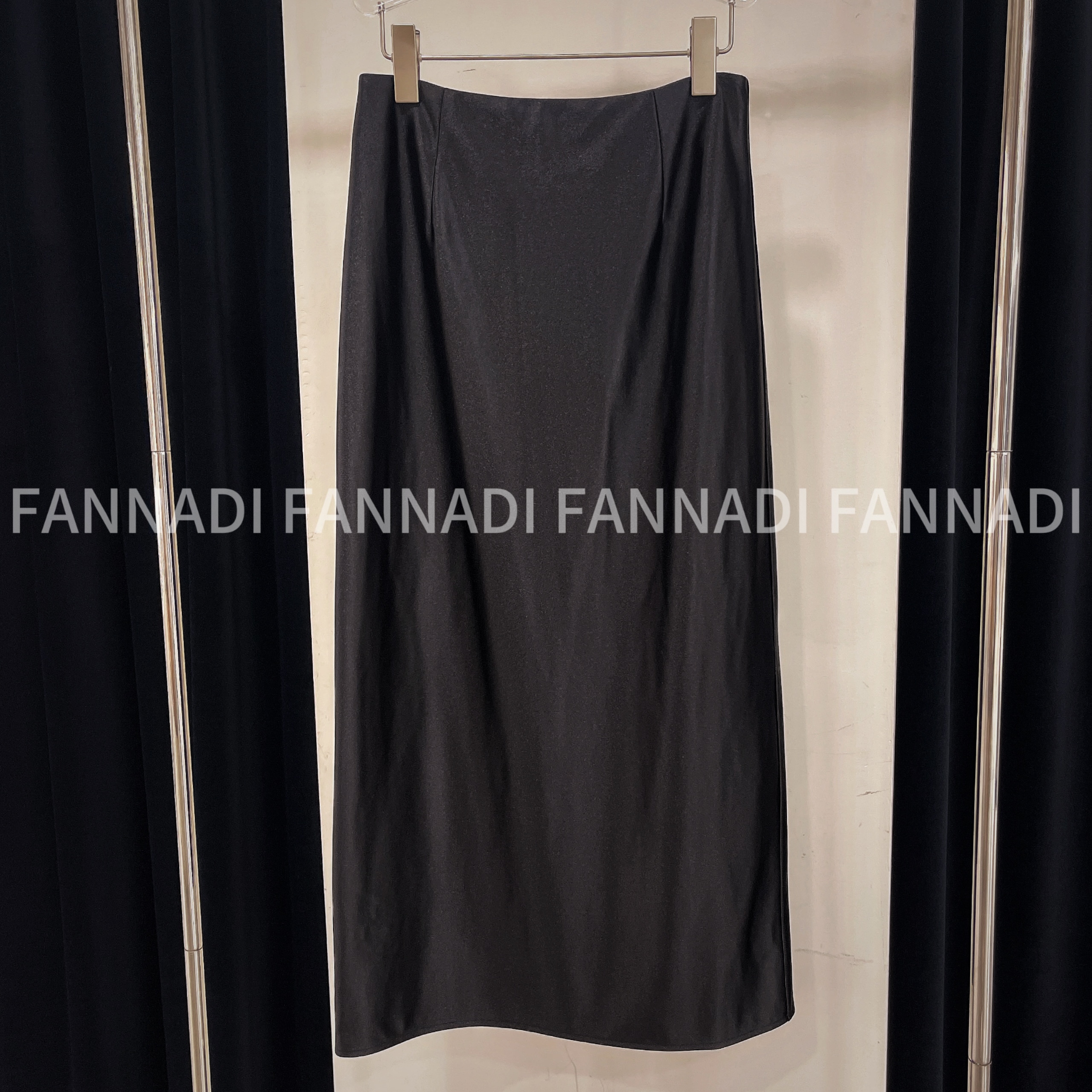 GN【半身裙】轻奢老钱纯色流光气质显瘦垂感中腰半裙 851 88106