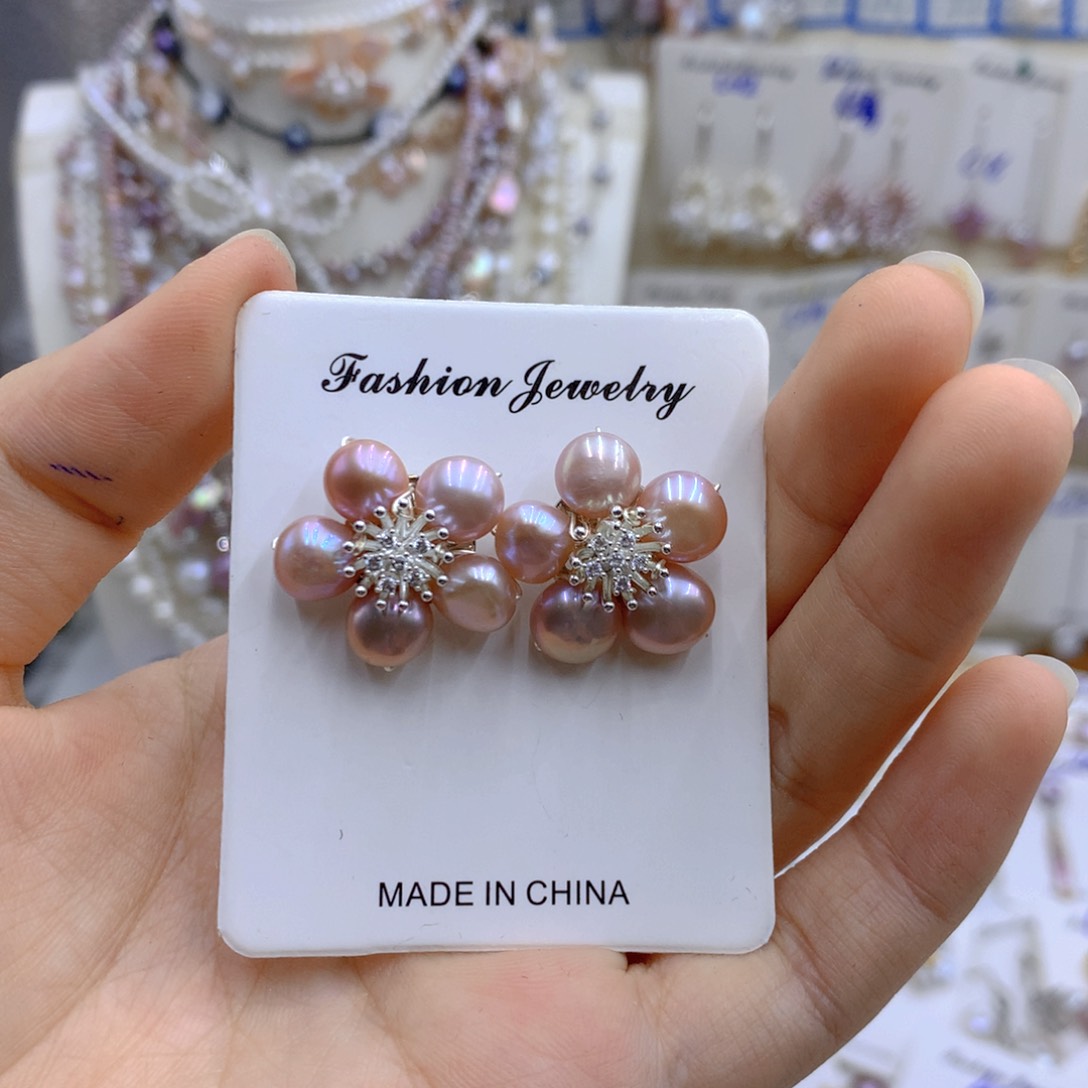 淡水珍珠颈饰银S925镶嵌