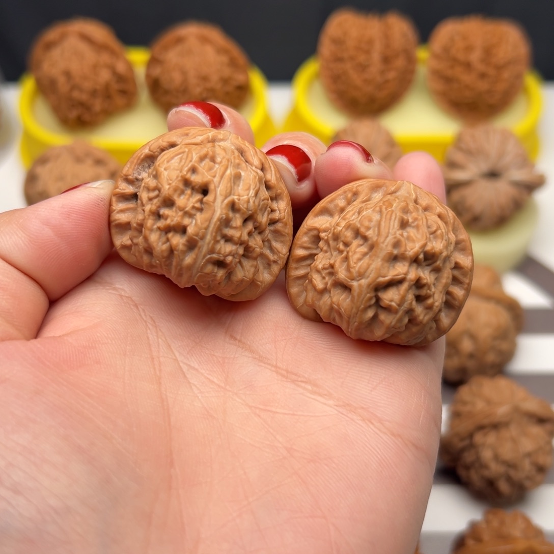 文玩核桃把件35全品精品白狮子