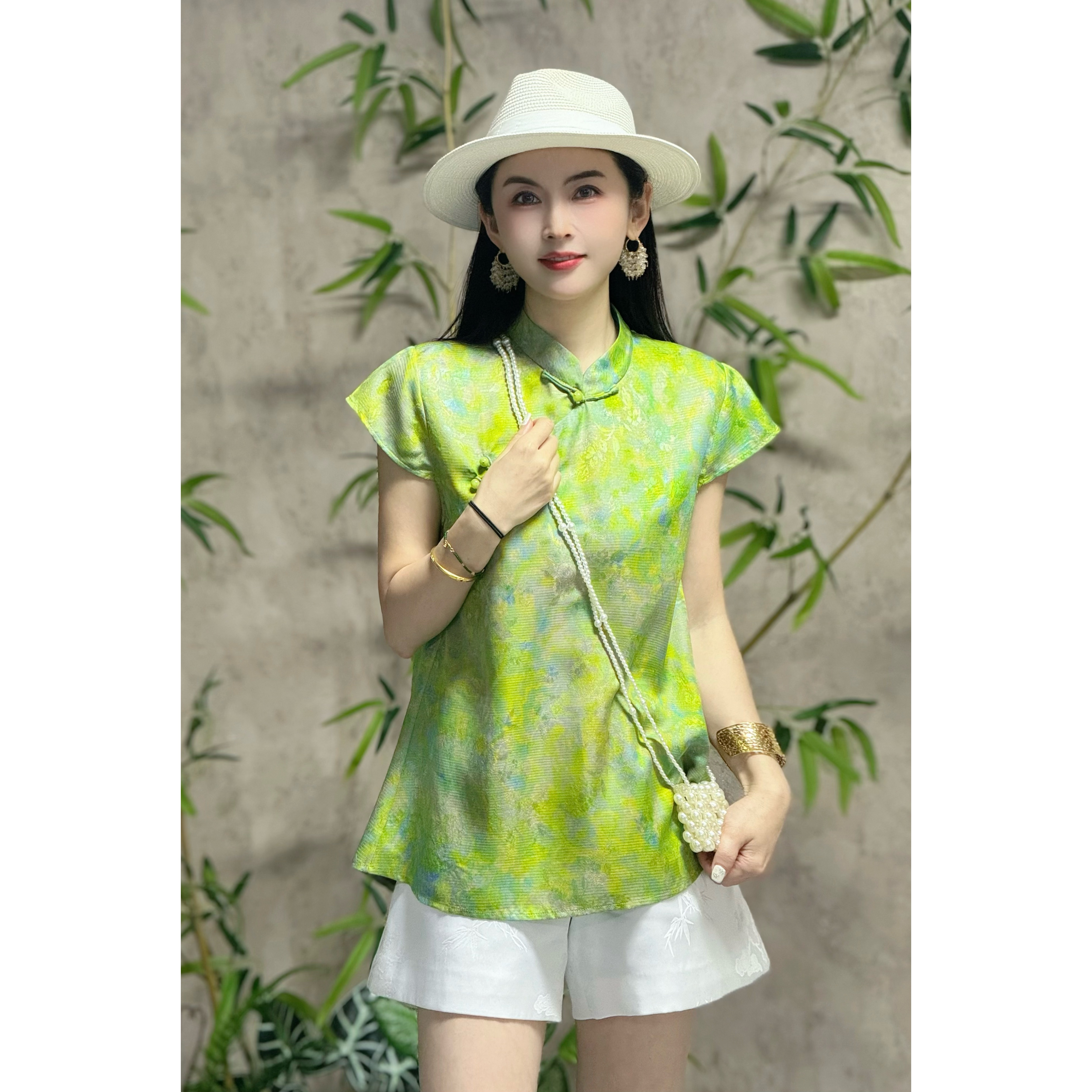 （朵朵服饰）新中式国潮风香云纱女装百搭气质SH1183