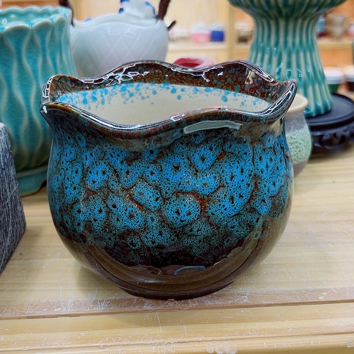 有孔，满10元发货多肉陶瓷花盆