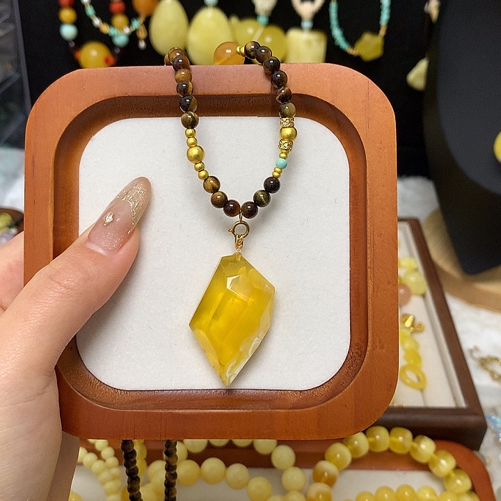 手链蜜蜡未镶嵌蜜蜡吊坠