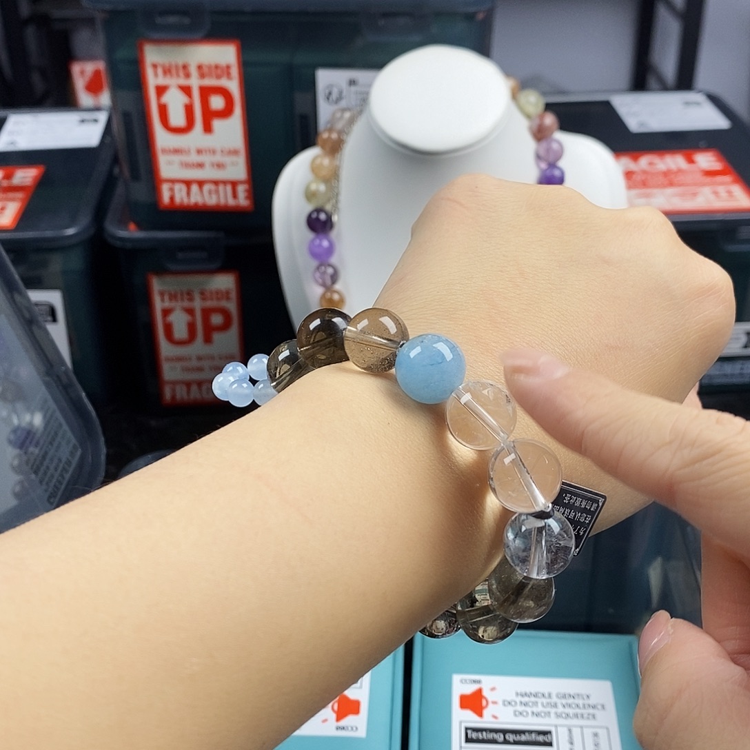 手链水晶银S925镶嵌