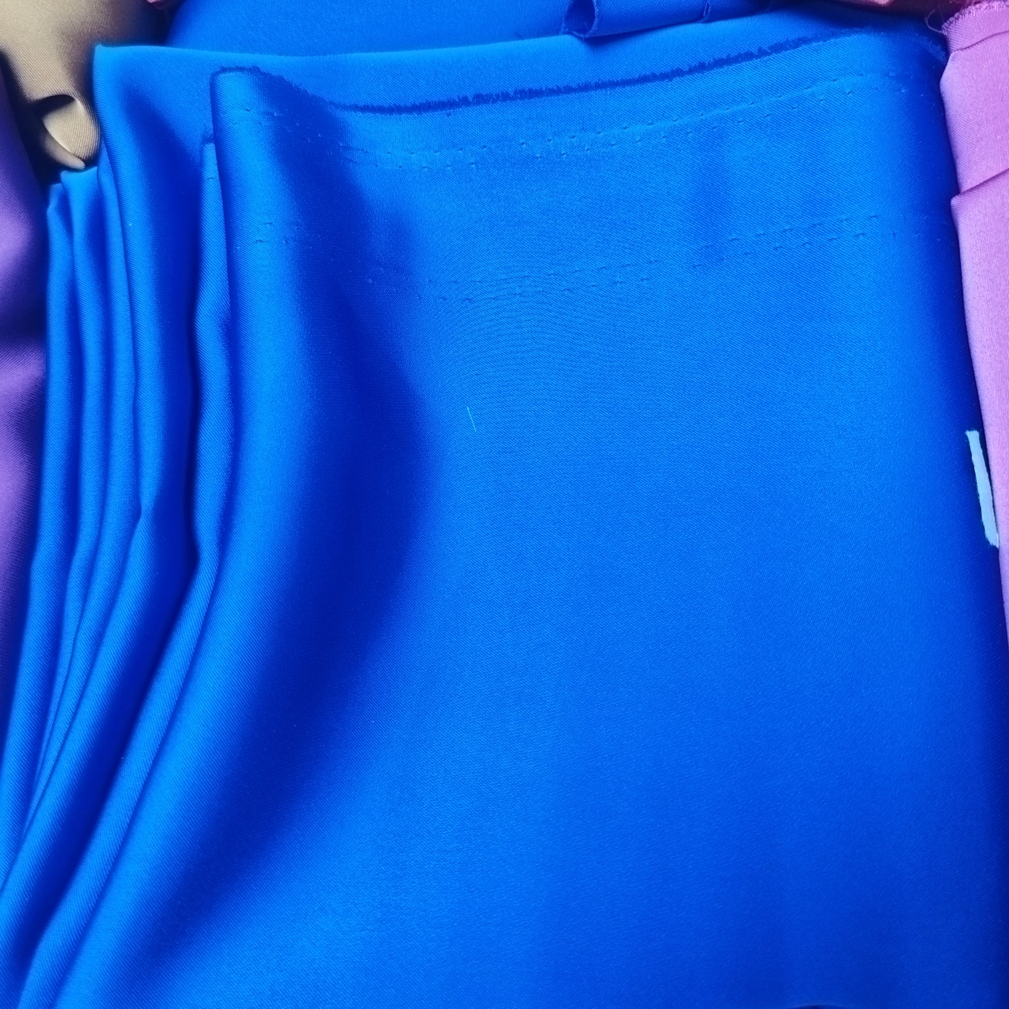 国产醋酸--宝石兰布料