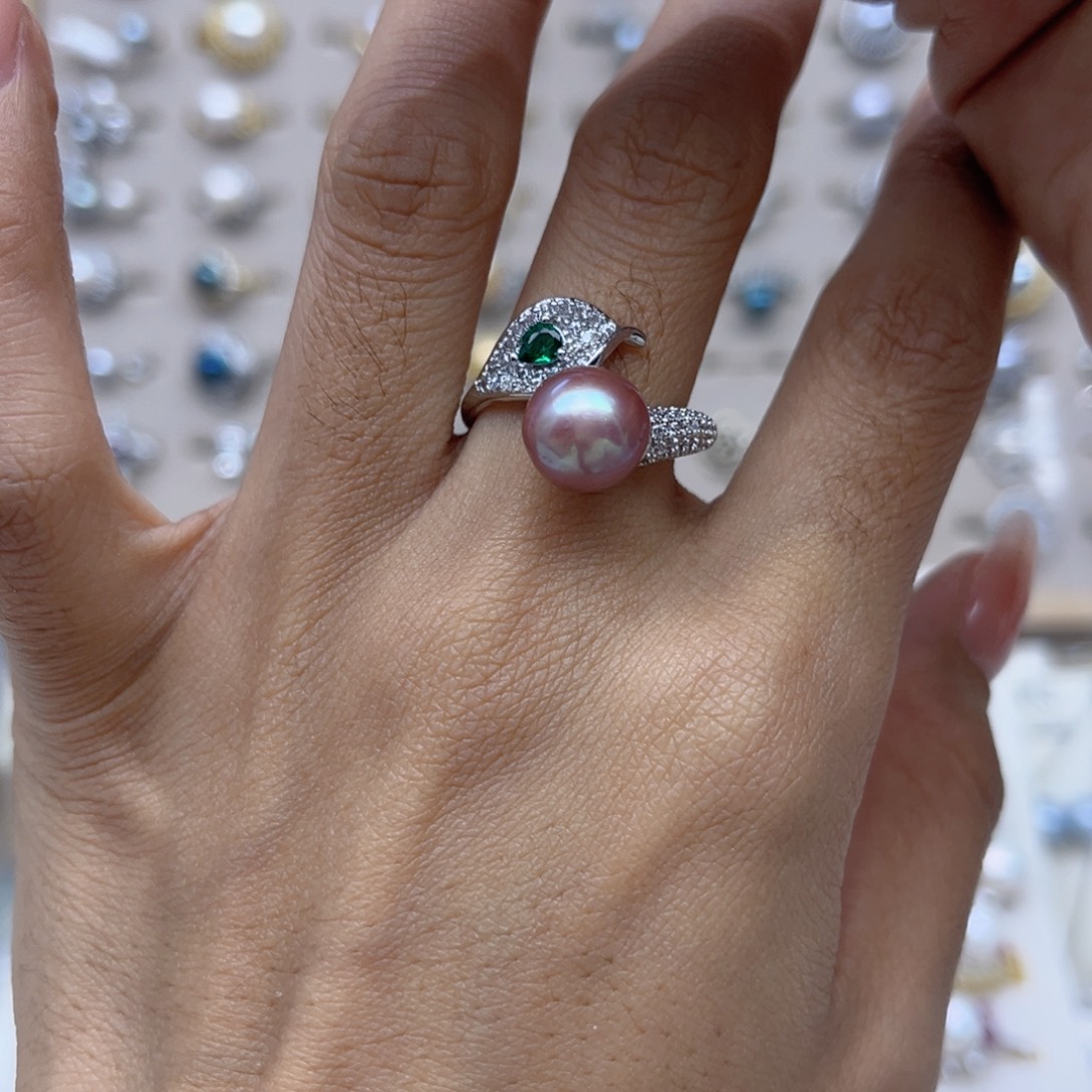 小****合金淡水珍珠戒指