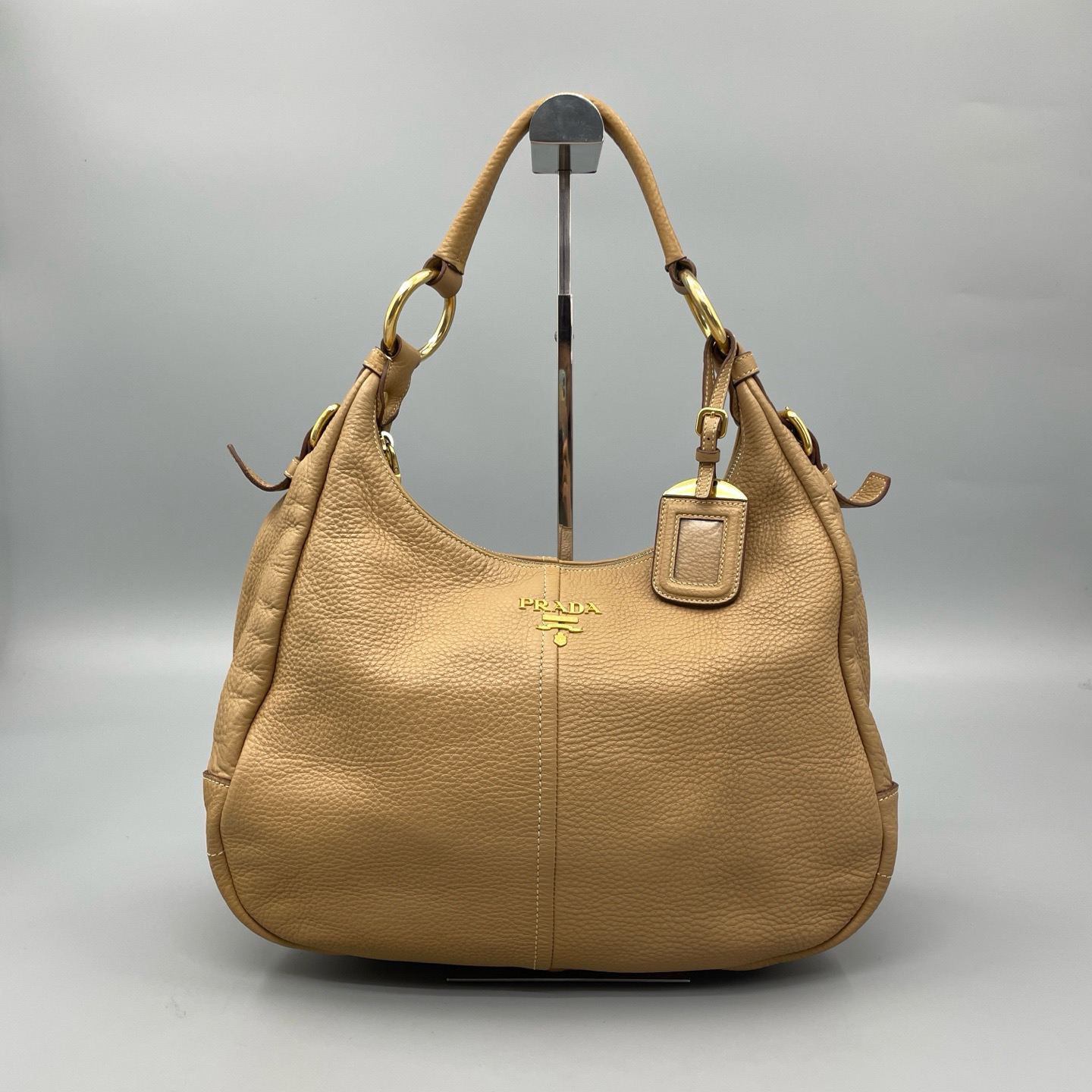 95新 Prada/普拉达 荔枝纹牛皮单肩托特包 尺寸34*33 A3402