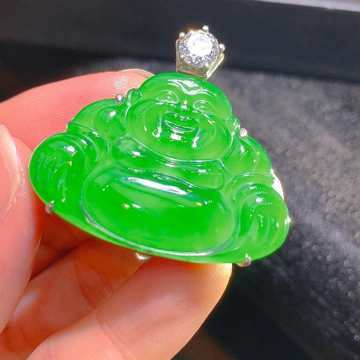 【闪购商品】翡翠颈饰银S925镶嵌翡翠