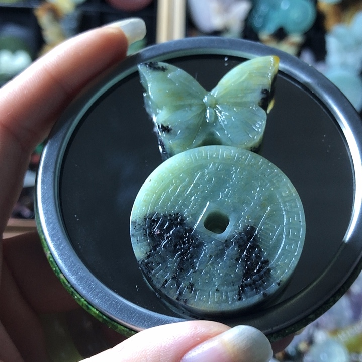 岫玉未镶嵌岫玉挂件