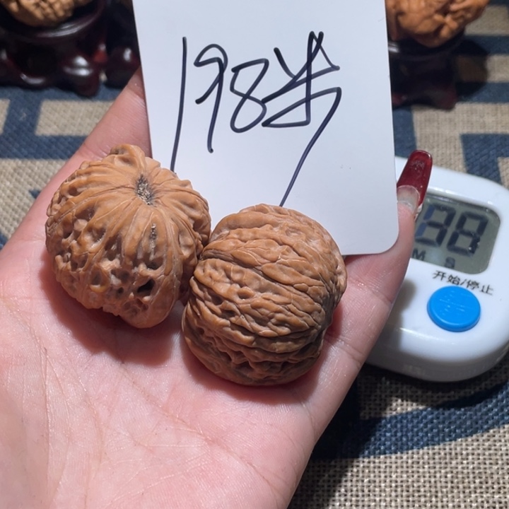****猪文玩核桃吊坠磨盘