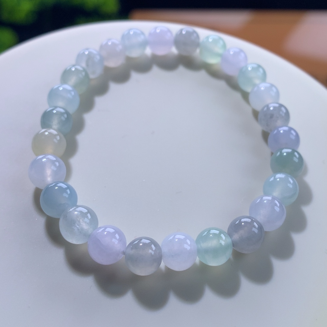 翡翠未镶嵌手链卡7.2