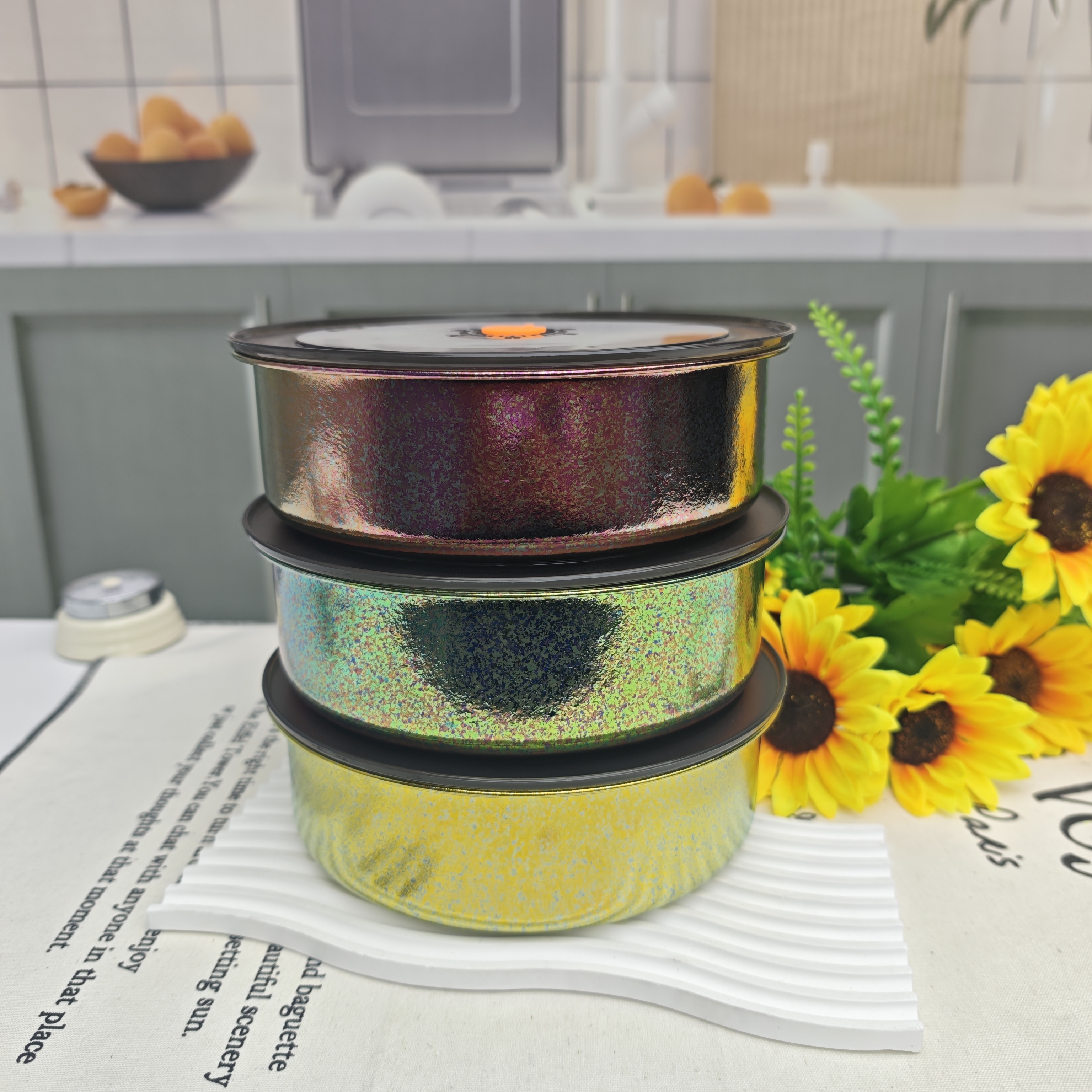 Vanirr纯钛高端多功能1400ml大容量圆形保鲜盒！！！