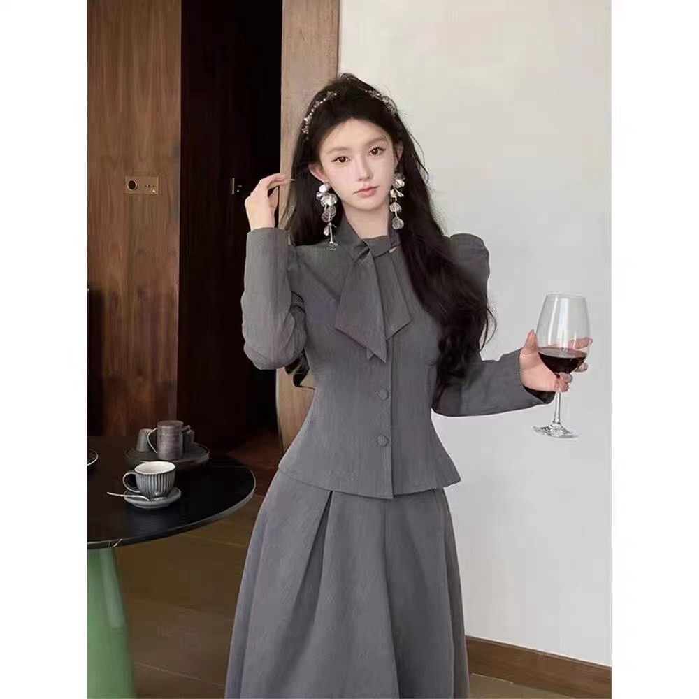 【金金推荐】气质西装裙两件套