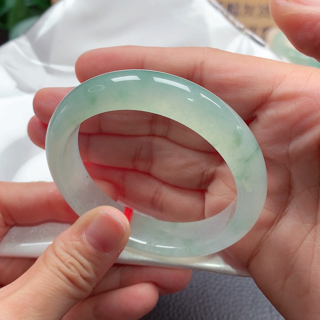 未镶嵌手镯翡翠117号，天然A货翡翠手镯