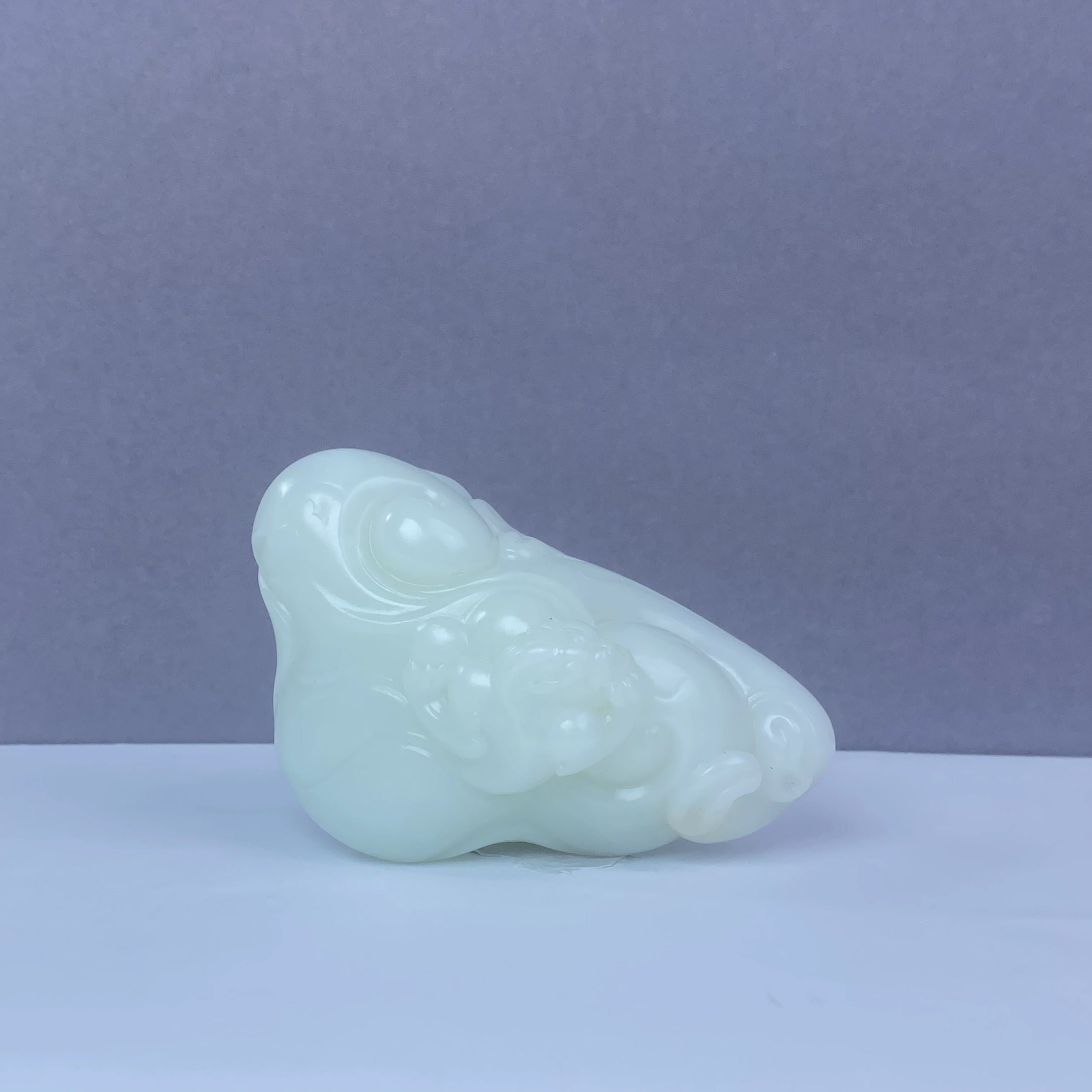 C040 和田玉乾坤聚宝·雪脂如意兽