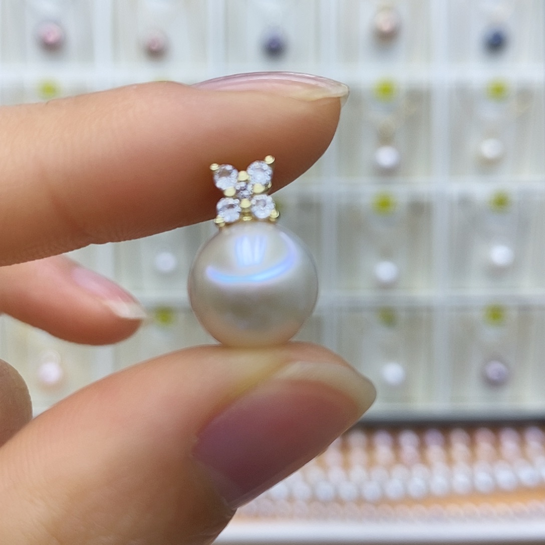 未镶嵌淡水珍珠吊坠(赠链)