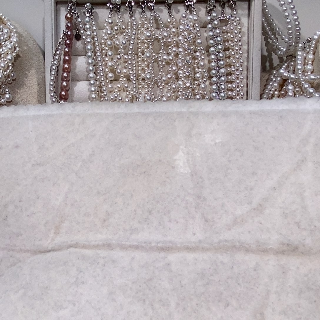 ****辣淡水珍珠手链银S925镶嵌炫彩手链