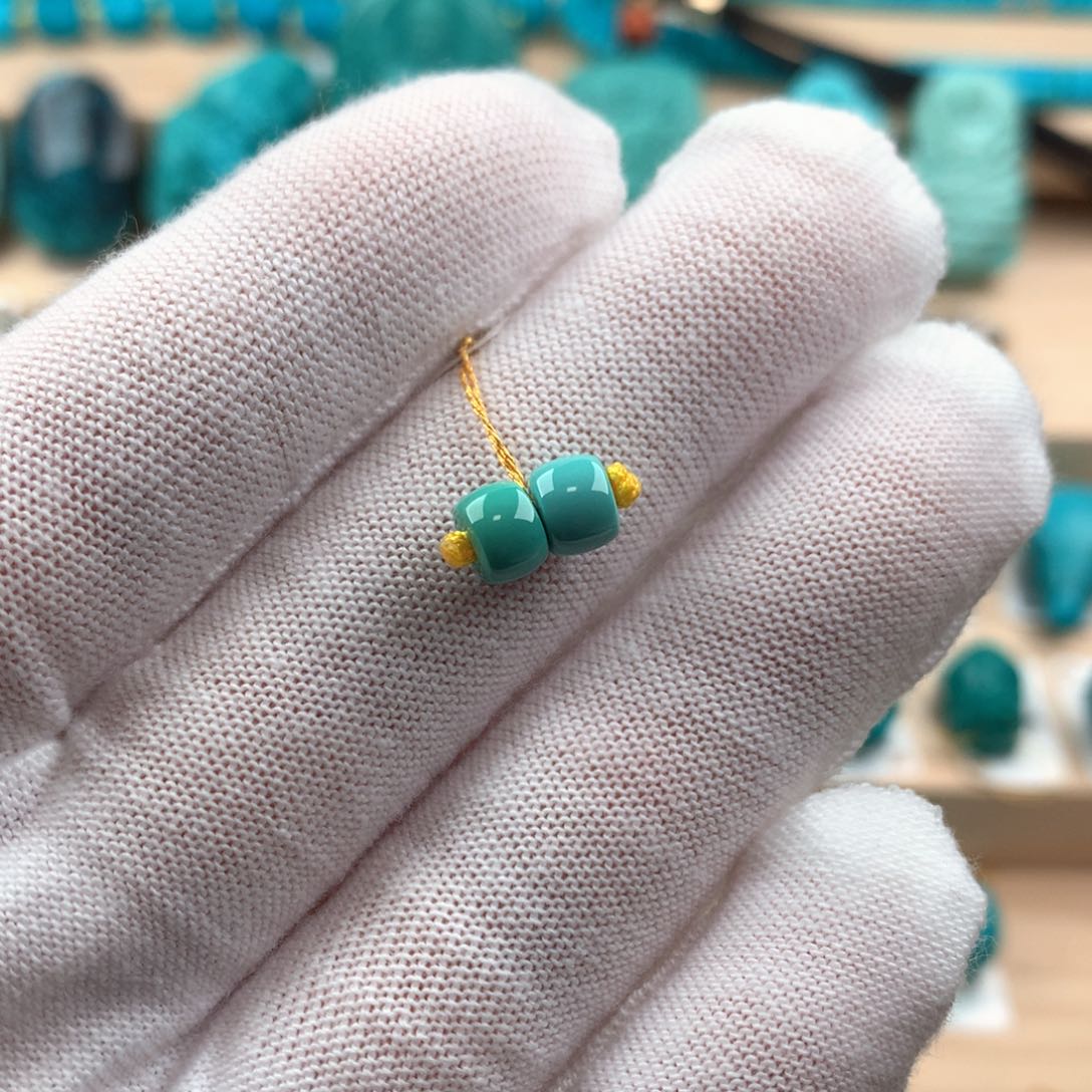 绿松石配饰未镶嵌卡5.7mm