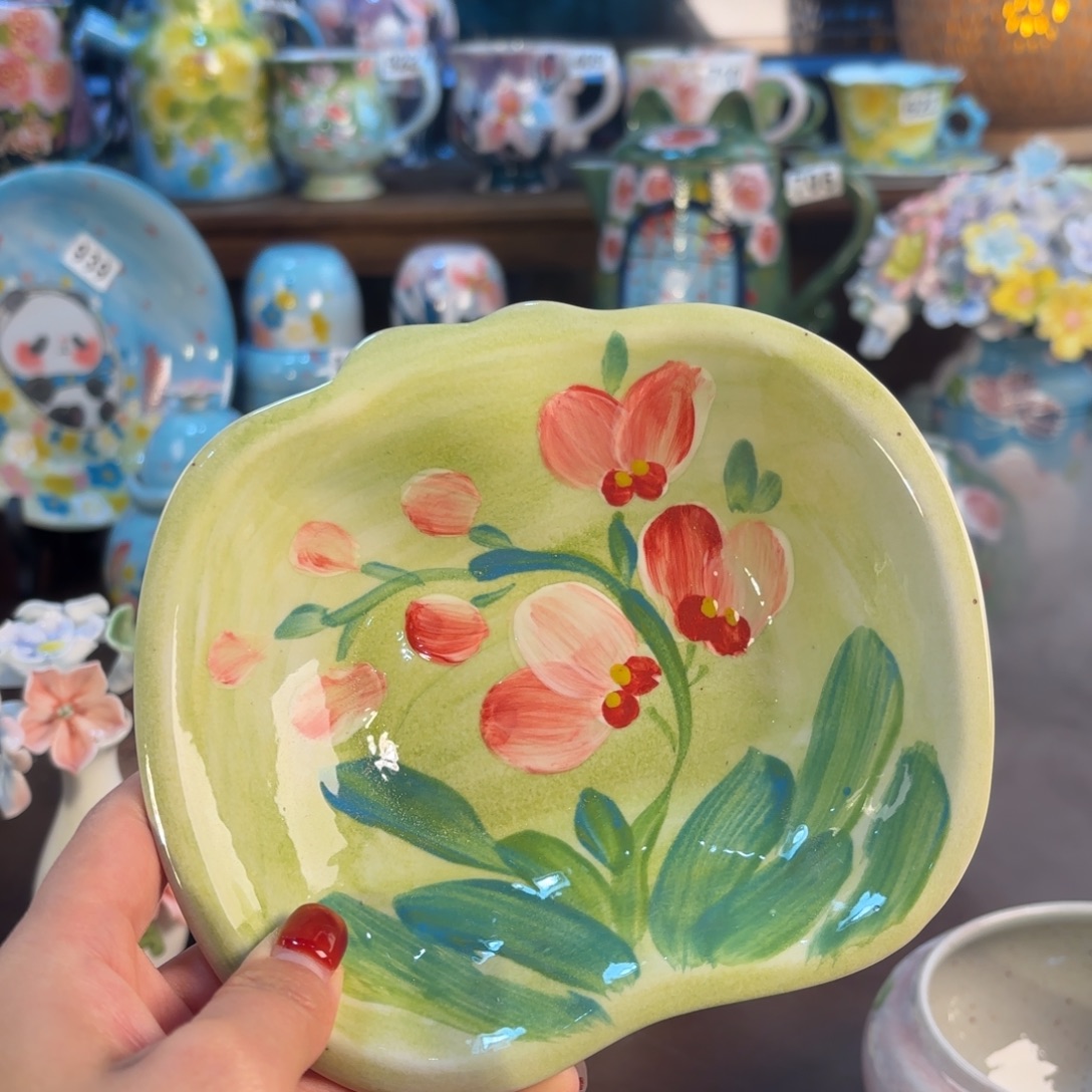 景德镇手绘高温釉下彩陶瓷茶具