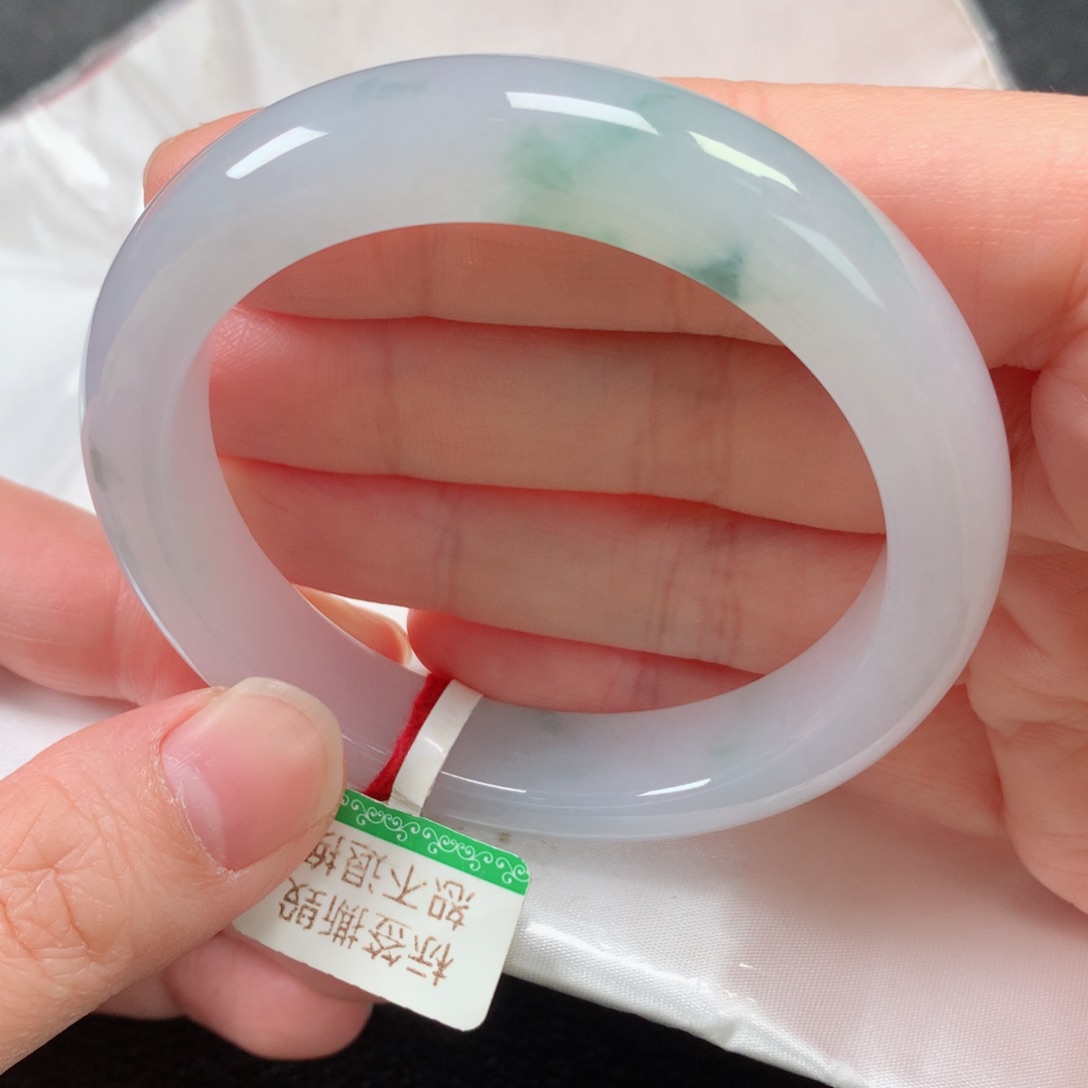 未镶嵌手镯翡翠缅甸天然翡翠手镯5354