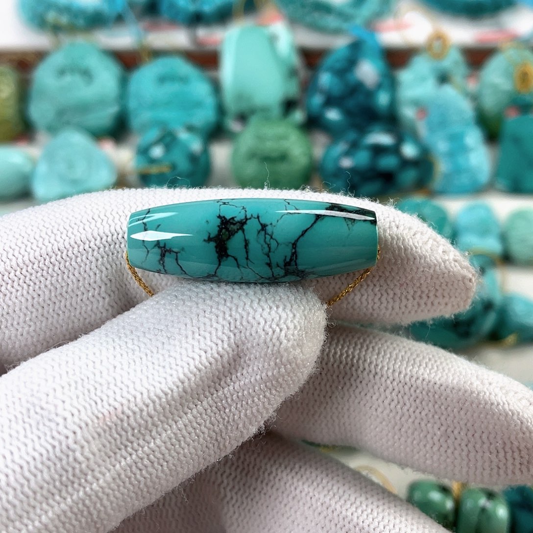 绿松石未镶嵌车挂