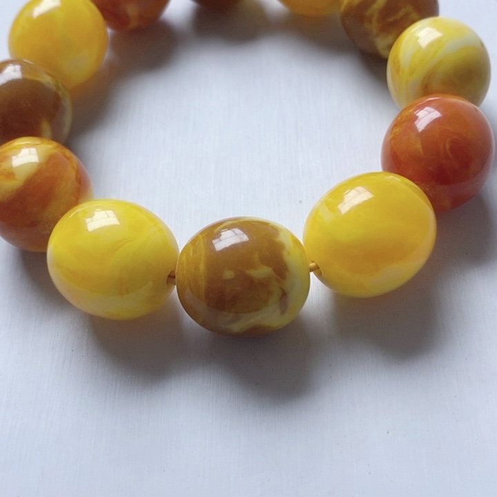 未镶嵌颈饰蜜蜡99手串