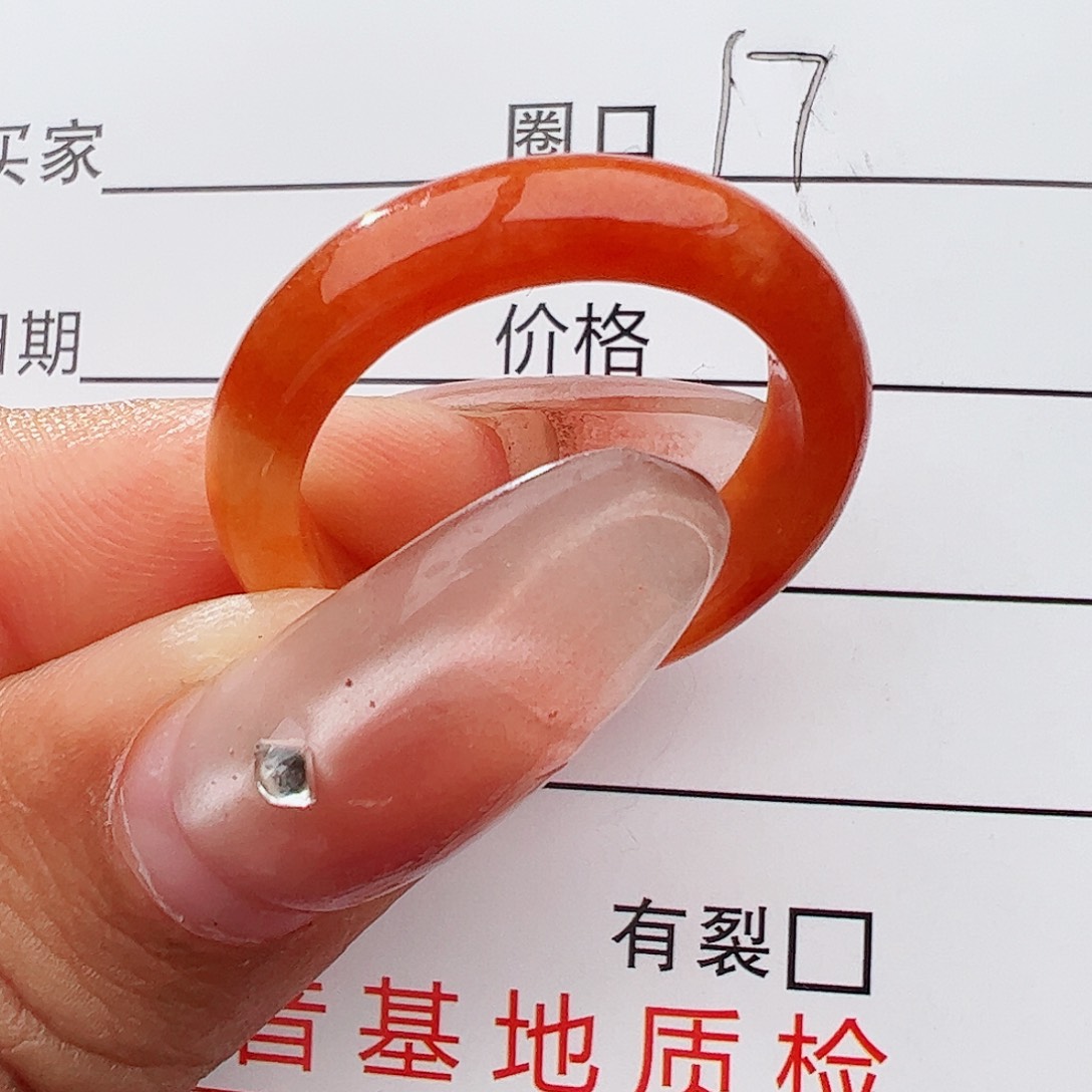未镶嵌戒指翡翠翡翠戒指