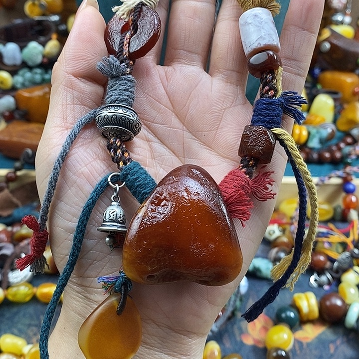 蜜蜡未镶嵌项链项链