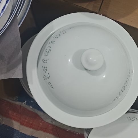 瓷玲珑青色福字煲一个微瑕疵