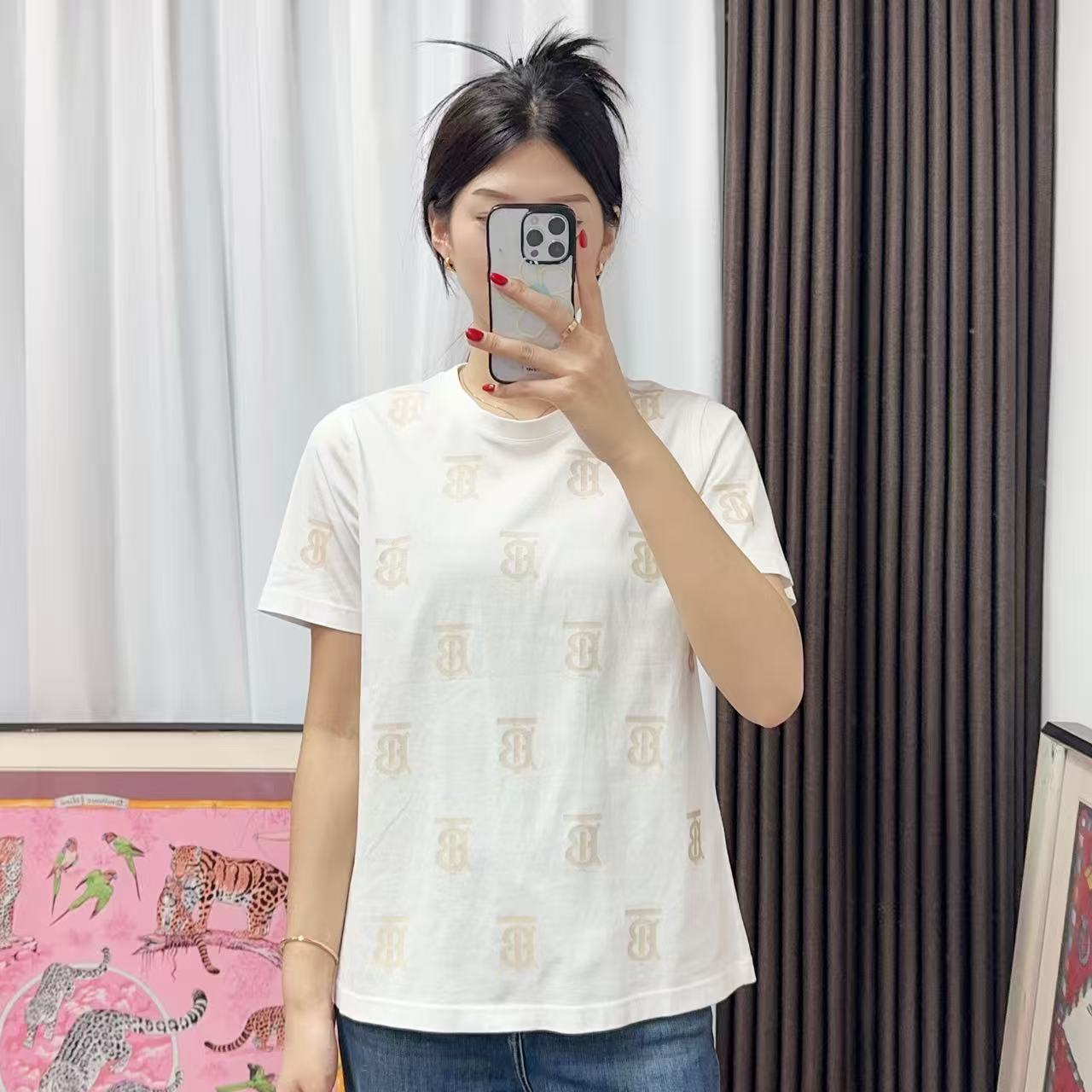 95新 BURBERRY/博柏利 满印圆领短袖175/251016CHZPH03