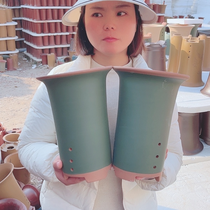 紫砂花盆宜兴紫砂精品花盆 