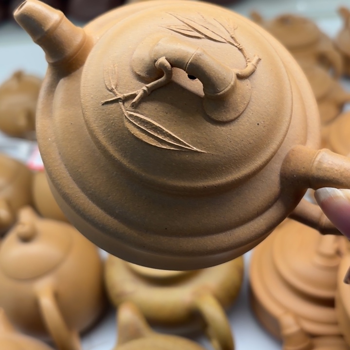 紫砂茶壶宜兴原矿黄金段