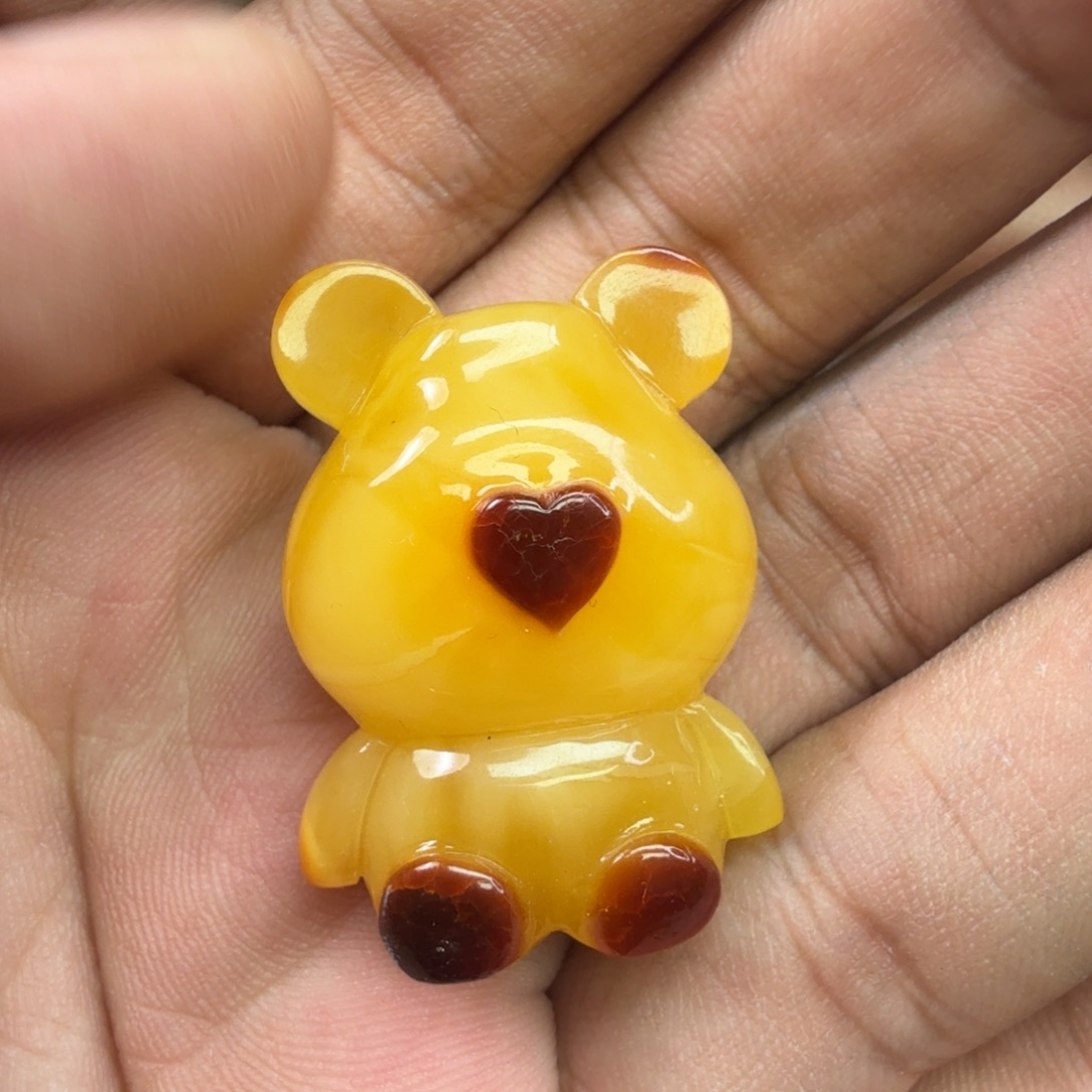 琥珀未镶嵌珠宝奇石蜜蜡雕刻件