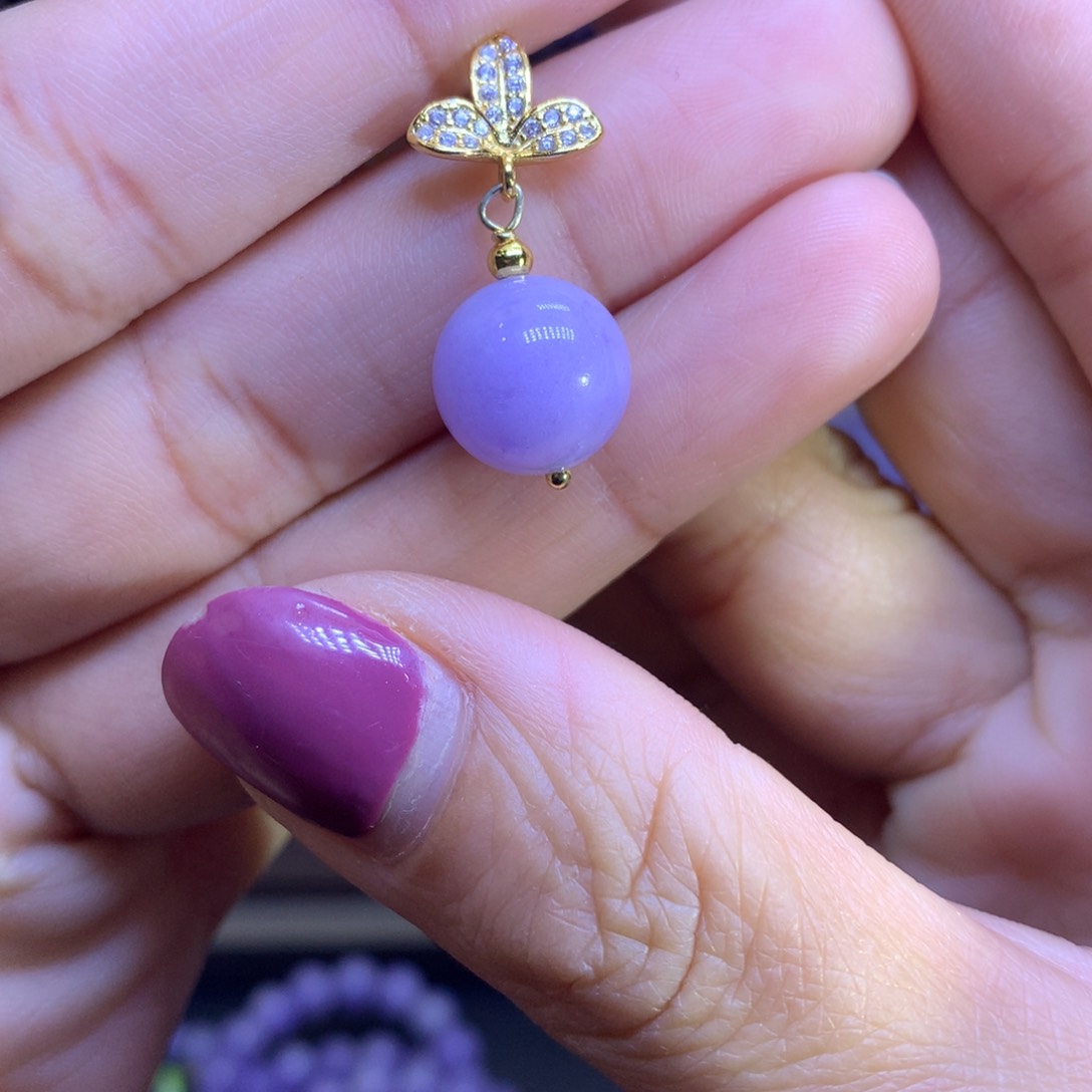 翡翠颈饰银S925镶嵌翡翠