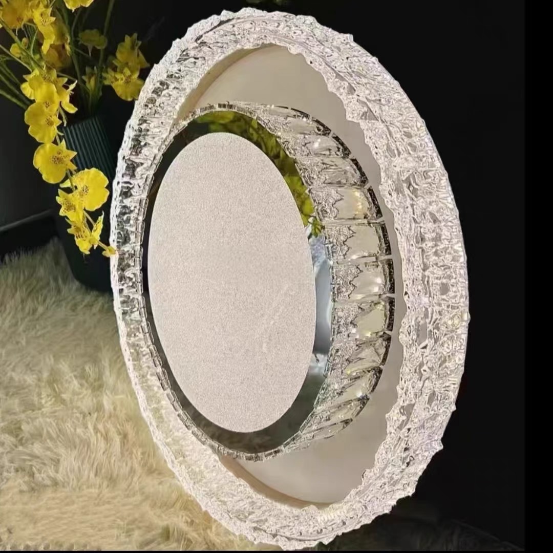 新款冰雕房间吸顶灯现代简约餐厅灯节能护眼智能语音